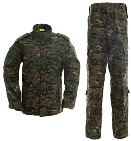 Oanviso Herren 2 Teilig Windjacke Tactical Übergangsjacke Combat Regenjacke Taktische Tarnung Cargo Hose Warm Winter Uniform Set Militär Anzug Männer Outdoor Jagdbekleidung