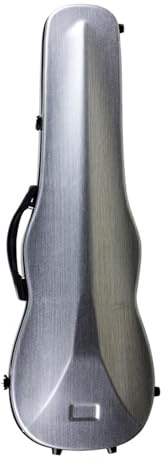 Geigenkoffer 1/4 1/2 Zwei Arten Von Leichten Geigenkoffern Aus Carbonfaser-Rucksack Instrumentenkoffer für Violine(Silver)