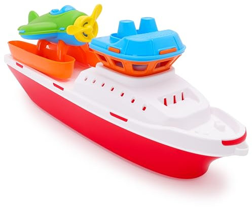 Toyland® Remolcador de Hidroavión Colorido de 42 cm (17) con Hidroavión Incluido - Juguete de Agua Flotante para niños - Juguetes para Barcos para Piscina y baño - Edad 2 años o más