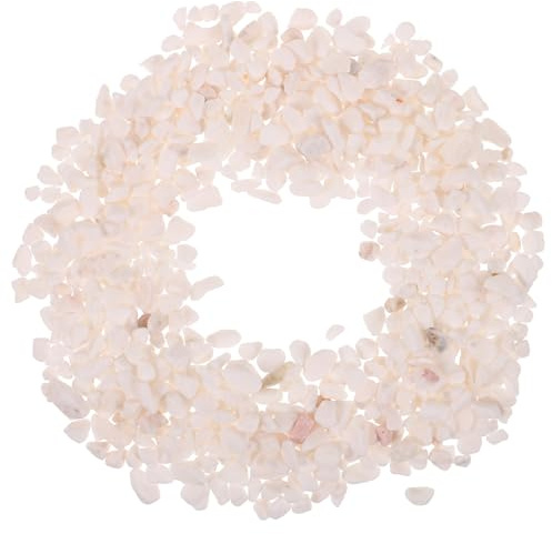 Milisten 1bag White Jade Sand for Fish Tank and Garden Decor Decorative Gravel for Aquariums and Outdoor Features Natural Rocks for Landscaping and Crafts