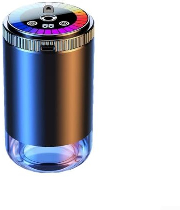 Vootnifig Diffuseur de Parfum Intelligent pour Voiture - Rechargeable - Portable - 5 Niveaux réglables - avec lumière de ramassage - Dessus étoilé pour véhicules