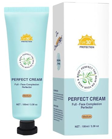 Getönte Sonnencreme - LSF 30 100ml Wasserdichte Tagescreme Mit Farbpigmenten | Lang Anhaltendes Pflegendes Make-up Für Outdoor-Sport, Tropische Reisen, Schwimmen & Alltag