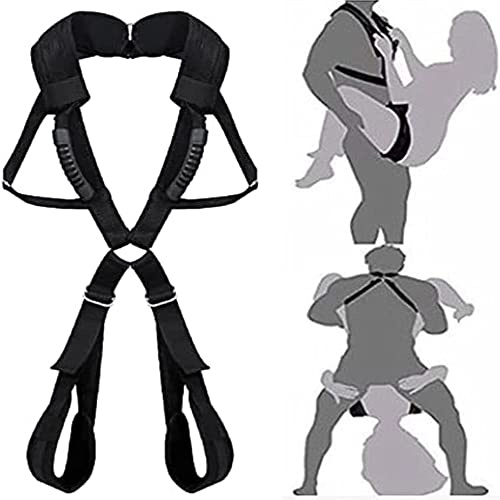Adult Sex Toys Sex Strap Bondaged kit BDSM Bondage Love Slings for Couples Neck Hanging Sling, Sex Swing Set with Adjustable Straps, Soft Plush Padding Mat, Sex Restraints Toys, Holds up to 300lbs