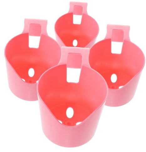 Parliky 4 Piezas Portavasos Colgante para Piscina Desmontable de Soportes Plásticos para Bebidas Junto Piscina Práctico y Resistente para Verano y Barbacoas