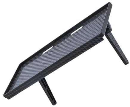 SOLUSTRE Wall-mounted Storage Holder for Tv and Computer Screens Adjustable Black Shelf Rack for Router Cable Box and Gaming Equipment Organization Easy No-tool Installation for Home and