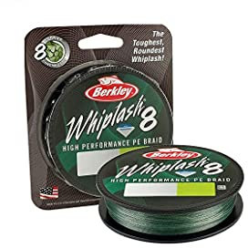 Berkley Whiplash 8 Geflochtene Schnur, Grün, 10.7kg | 23lb| 300m