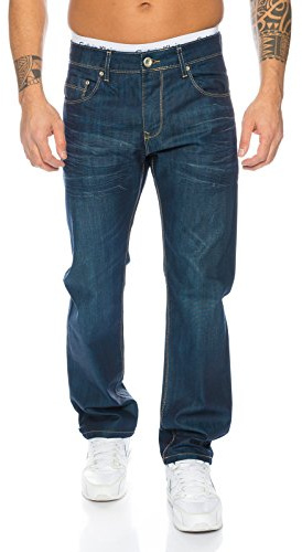 Rock Creek Jeans Herren Hose Stretch Stonewashed Denim M1B