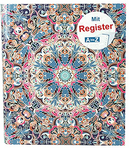 RNKVERLAG 46702 - Ringbuch, für DIN A5, mit Register A-Z, Orient, 1 Stück
