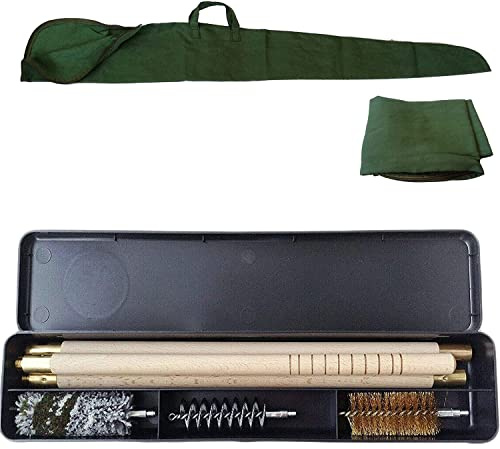 Kit Pulizia Fucile Calibro 12 Fodero Custodia Tascabile Cotone
