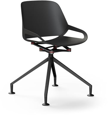 aeris Numo moderner Schwingstuhl – Schalenstuhl mit stylischem Fußkreuz – Design Drehstuhl für Büro und Esszimmer – ergonomischer Stuhl für einen gesunden Rücken