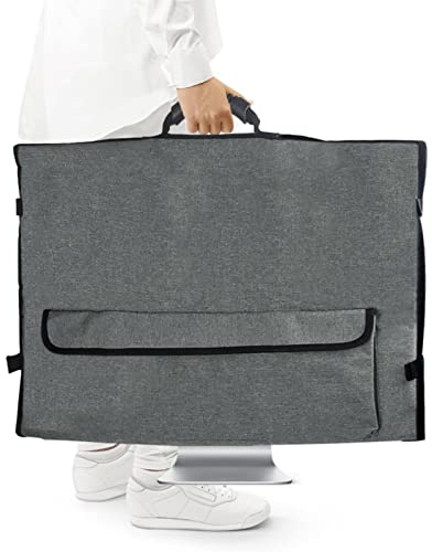 Borsa per il trasporto del monitor, custodia portatile per monitor - Borsa da viaggio imbottita portatile da 24 a 27 pollici con tasca per accessori