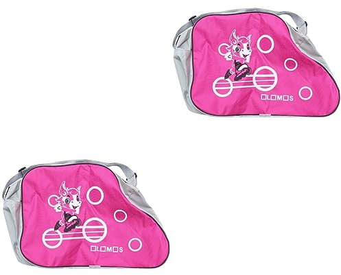 Kisangel 2 Stück Schlittschuhtaschen Zur Aufbewahrung Schlittschuhlaufen Schlittschuhe Für Kinder Schlittschuhschuhe Tasche Für Mädchen Rollschuhe Verstellbar