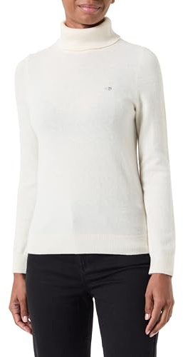 GANT Extrafin lammull rullkrage, kräm, M