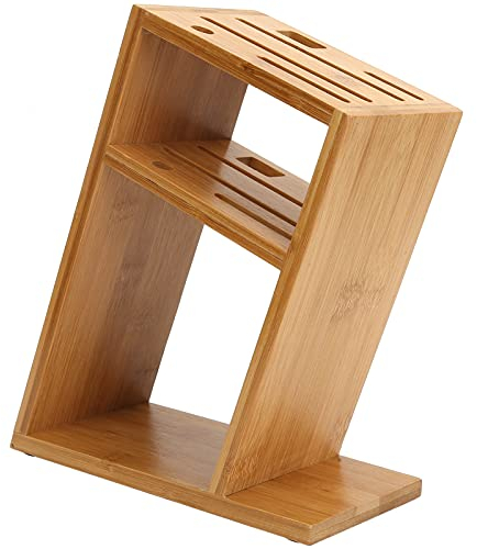 Portacoltelli da Multifunzionale, Portacoltelli in Legno, Ceppo Portacoltelli da per la Casa, Conservazione e Posizionamento Multifunzionale dei Coltelli, Oggetti