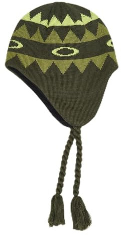 Oakley Herren Nordic Earflap Beanie-Mütze, Farn-Norwegen-Muster, Large