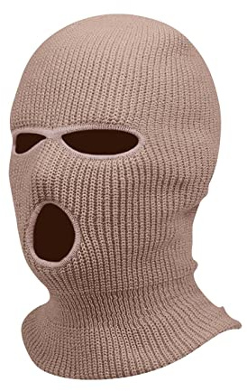 Sturmhaube Motorrad Halloween 3 Löchern Gestrickte Balaclava Herren Sturmmaske Winter Warm Strickmaske Basic Damen Maskenhut Sport Skimaske Outdoor Multifunktions Maske Neon Vollgesichtsabdeckung