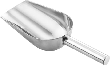 Cucchiaio da – Cucchiaio da ghiaccio in acciaio | Cucchiaio da ghiaccio in metallo per fabbricatori di ghiaccio, cucchiai per alimenti versatili, cucchiaio multiuso