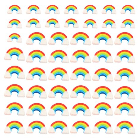 50 Stück Regenbogen-Radiergummis, Kinder-Radiergummis, Schüler-Briefpapier, Cartoon-Radiergummis, Kinder-Schulbedarf