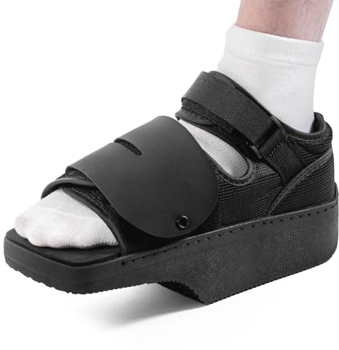 Estinko forefoot Offloading Post Op Shoe-Wedge Post Op Shoe Ortho Wedge Healing Shoe Non Weight Bearing Offloading Shoe for Broken Toe, Bunion, Hammer toe, Diabetic Foot Ulcer for Men and Women, L
