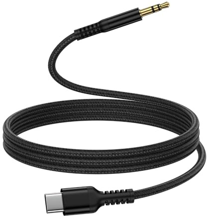 Bioonis iPhone 17 Aux Kabel für iPhone im Auto,USB C auf Aux Kabel für iPhone 16Pro Max/16/15Pro Max/15Pro/15Plus/15,USB Type C auf 3,5mm Audio Kabel für Auto Stereo/Kopfhörer/Lautsprecher