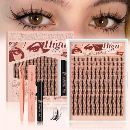 Manga Lashes Fairy Lash Clusters | Wimpern Extensions Set 7 tage halt Mit Kleber Entferner Applikatoren für DIY Lash Extension