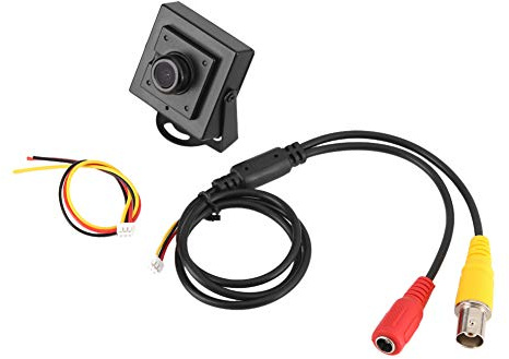 BigKing HD Cameram, Mini HD 700TVL 170 ° Grandangolare 2,1 mm Lente Colore Sorveglianza Telecamera di Sicurezza Giorno Interno Esterno Uso Home Office