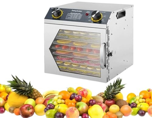 LFfwynog Meat Dehydrator Machine 360° Fan Blade With Temperature Control Food Dehydrator Machine for Jerky, Mushroom, Beef, Herbs, Yogurt 8thfloor