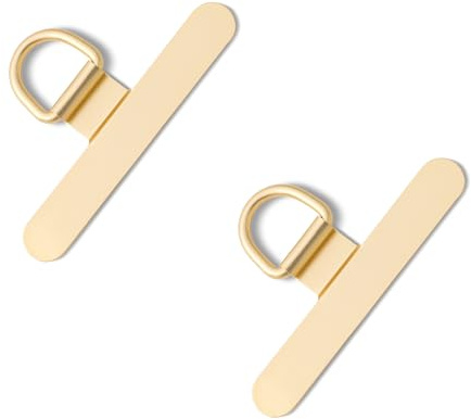 CHUQING Handykette Halterung Universal Pads Handy Patch Gold | Handykettenhalterung für vollumfassende Handyhüllen, werkzeugfrei und rückstandslos montierbar, stört keinen Ladevorgang