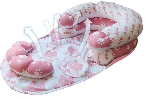 Dopsyesn Alfombra Y Cojín Para El Tiempo De Bebé - Soporte Para Tiempo Abajo Con Juguete Sensorial Para Bebé | Actividad de Entretenimiento para Niños y Niñas
