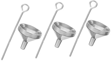 Imbuto Piccolo per Bottiglie in Acciaio Inox, 3 Set