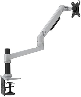 NBYGSC V62C / XSJ8012C Support de Moniteur de Bureau à Mouvement Complet 17-38 Pouces Bras à Ressort mécanique Support de Moniteur en Aluminium Chargement 11 kg(V62C Gris Argent)