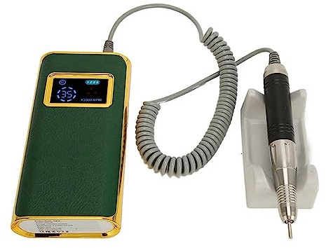 Lucidatore for unghie elettrico, trapano for unghie elettrico portatile ricaricabile da 35000 giri/min, macchina for manicure for la perforazione di nail art