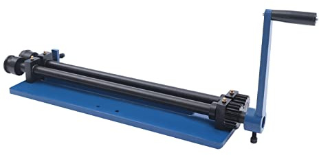 Máquina dobladora redonda de 460 mm, máquina de rebordear manual de 18 pulgadas con 6 juegos de rodillos para chapa de hasta 1,2 mm, máquina de rebordear ajustable para carrocería, suelo de vehículos