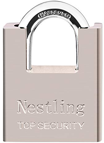 AMMIY 60mm Padlock Best Used for Warehouse, Container, Garage, Shutter, Storage Units, Sheds, Garages, Fences High Security Padlock with 4 Keys