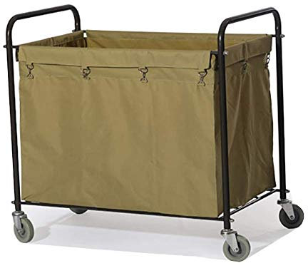 AUNEVN Bewegliche Wagen, Haushaltsmittel Mit Dem Haushaltswagen Home Edelstahlwagen Mit Beweglichen Taschen, Schwerlasträderwagen Für Wäsche-Hamper Sortierer/Ginger/Set*1