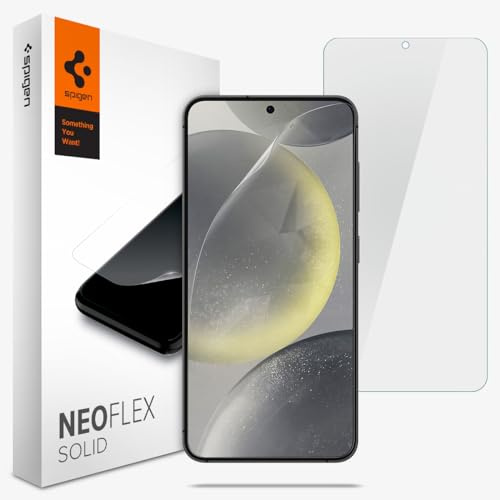 Spigen NeoFlex Solid Schutzfolie [2 Stück] für Samsung Galaxy S24 | PET Film, Wasserinstallation Folie, Kristallklar, Hochauflösend, Präzise Berührung, Kratzfest