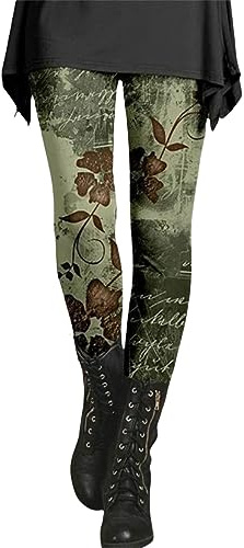 HOOUDO Bag Pack Rucksack Herbst- und Winter-Leggings für Damen mit künstlerischem Spritzdruck, weiche, Dehnbare Hose Lederlook Dessous Hosen Damen Grosse Grössen