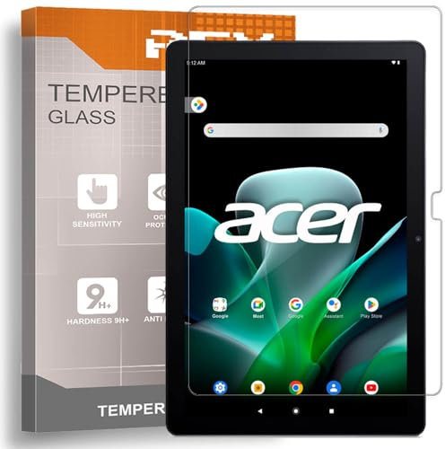 REY Pack 2X Pellicola salvaschermo per Acer ICONIA Tab M10 10,1, Vetro temperato, di qualità Premium