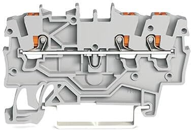 WAGO 2200-1301 - Morsetto passante, 3,50 mm, 100 pezzi, colore: Grigio