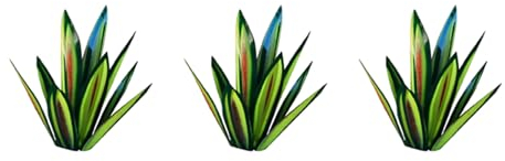 Xptieeck 3X 13,7 Tequila Rustikale Skulptur, DIy Hand Bemalte Metall Agave Pflanzen, Im Freien Garten Rasen Ornamente- Grün