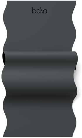 Bala Esterilla de yoga para gimnasio en casa, 5 mm (carbón) – Alfombrilla de ejercicio antideslizante para entrenamiento en casa, estiramiento, pilates, aeróbicos y entrenamiento de suelo y fitness,