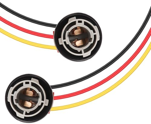 TECTICO 1157 BAY15D P21/5W Lamphållare Glödlampor Adapter Bassockelanslutning Brom, 2 delar