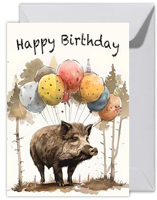 XXL Geburtstagskarte für Förster und Jäger mit Umschlag - Glückwunschkarte “Happy Birthday” Geschenkkarte zum Geburtstag Happy Birthday Karte Waldhüter Forstmeister Wald Jagd Natur (XXL DIN A4)