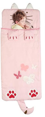 Pastoralist Kinder Schlafsack Nickerchen Matte gemütlicher Schlafsack für Jungen und Mädchen, Kinder -Cartoon -Schlafsack, Kinder Schlafsack, Schlafmatte