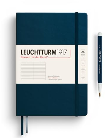LEUCHTTURM1917 Notizbuch Medium A5 Hardcover, Deep Sea, liniert