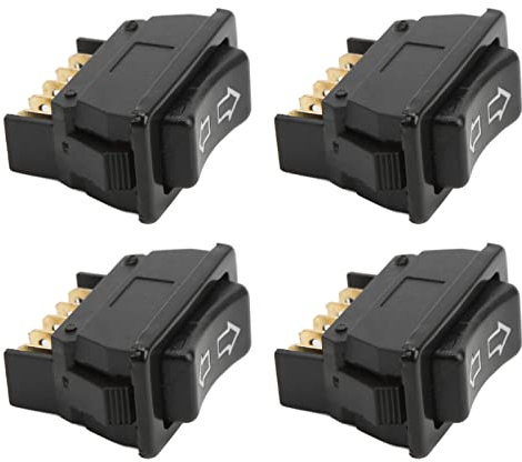 Interruttore Alzacristallo Elettrico Interruttori Universali per Sollevamento in Vetro con Lampada Verde DC12V 24V per Auto