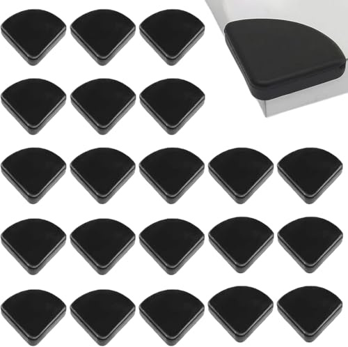 FAINCA 50 Pezzi paraspigolo, Angolo Anticollisione, Para Spigoli Bimbi, Paraspigoli Tavolo, Para Spigoli Per Tavolo Mobili (Nero)