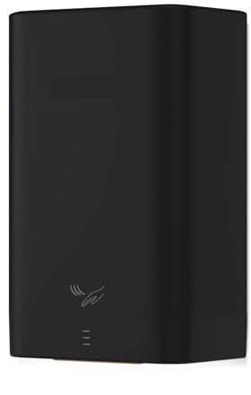 MYUYEE Asciugamani Elettrico Asciugamani Elettrico da Parete Automatico Asciugamani Elettrico Portatile Mini Asciugamani Elettrico per Il Bagno Asciugatura Rapida,Nero-A