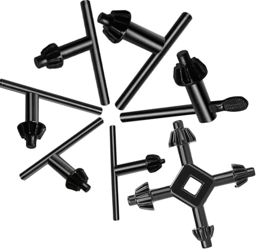 Frdhee Juego de 7 llaves portabrocas, 4 llaves portabrocas, 4 en 1, portabrocas, portabrocas universal, llaves para apretar portabrocas, brocas y llaves tensoras