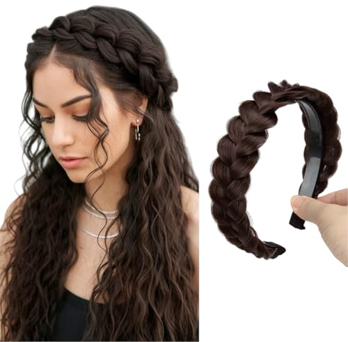 Evadollina Geflochtenes Haarband, Haarband Geflochten, Geflochtener Haarreif, Infinity Braids, Haarreif Geflochten Haare, Weihnachtsgeschenke, Für Mädchen Und Frauen